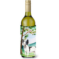 "Caroline's Treasures CK2026LITERK Under The Tree French Bulldog Wine Bottle Hugger cold-beverage-koozies, 750 ml, Multicolor"