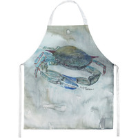 Caroline's Treasures SC2003APRON Blue Crab Watercolor kitchen-aprons