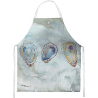 "Caroline's Treasures SC2001APRON Oysters Watercolor kitchen-aprons, Multicolor"