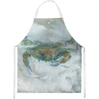 "Caroline's Treasures SC2002APRON Crab a Leg up Watercolor kitchen-aprons, Multicolor"