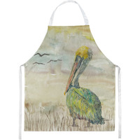 Caroline's Treasures SC2024APRON Pelican Yellow Sky kitchen-aprons