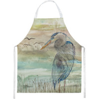 Caroline's Treasures SC2019APRON Blue Heron Sunset kitchen-aprons