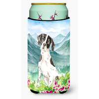 "Caroline's Treasures CK2538TBC Mountain Flowers English Pointer Tall Boy Hugger cold-beverage-koozies, Multicolor"