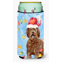 "Caroline's Treasures CK2482TBC Christmas Lights Labradoodle Tall Boy Hugger cold-beverage-koozies, Multicolor"