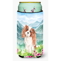 "Caroline's Treasures CK1985TBC Flowers Blenheim Cavalier Spaniel Tall Boy Hugger cold-beverage-koozies, Multicolor"