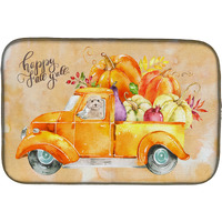 "Caroline's Treasures CK2660DDM Fall Harvest Champagne Cockapoo dish-drying-mats, 14x21, Multicolor"
