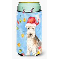 "Caroline's Treasures CK2483TBC Christmas Lights Lakeland Terrier Tall Boy Hugger cold-beverage-koozies, Multicolor"
