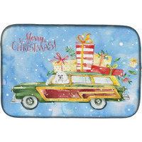 "Caroline's Treasures CK2414DDM Merry Christmas Maltese dish-drying-mats, 14x21, Multicolor"