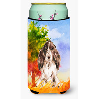 "Caroline's Treasures CK1952TBC Fall Chocolate Parti Cocker Spaniel Tall Boy Hugger cold-beverage-koozies, Multicolor"