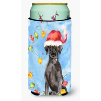 "Caroline's Treasures CK2505TBC Christmas Black Labrador Retriever Tall Boy Hugger cold-beverage-koozies, Multicolor"