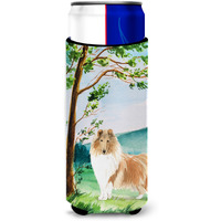 "Caroline's Treasures CK2561MUK Michelob Ultra Hugger for slim cans cold-beverage-koozies, Multicolor"