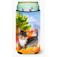 "Caroline's Treasures CK1937TBC Fall Chihuahua Tall Boy Insulator Hugger cold-beverage-koozies, Multicolor"