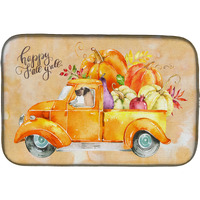 "Caroline's Treasures CK2668DDM Fall Harvest Dane dish-drying-mats, 14x21, Multicolor"