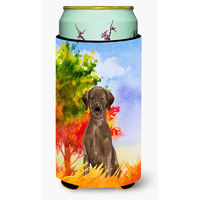 "Caroline's Treasures CK1951TBC Fall Chocolate Labrador Retriever Tall Boy Hugger cold-beverage-koozies, Multicolor"