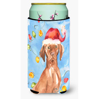 "Caroline's Treasures CK2480TBC Christmas Lights Vizsla Tall Boy Hugger cold-beverage-koozies, Multicolor"