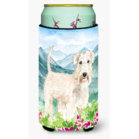 "Caroline's Treasures CK2515TBC Mountian Flowers Wheaten Terrier Tall Boy Hugger cold-beverage-koozies, Multicolor"