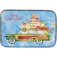"Caroline's Treasures CK2418DDM Merry Christmas Collie dish-drying-mats, 14x21, Multicolor"