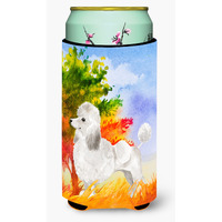 "Caroline's Treasures CK1929TBC Fall Poodle Tall Boy Insulator Hugger cold-beverage-koozies, Multicolor"