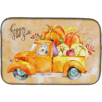 "Caroline's Treasures CK2624DDM Fall Harvest Lakeland Terrier dish-drying-mats, 14x21, Multicolor"