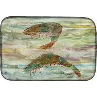 "Caroline's Treasures SC2014DDM Shrimp Sunset dish-drying-mats, 14x21, Multicolor"