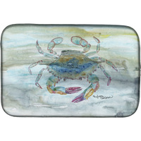 "Caroline's Treasures SC2005DDM Female Blue Crab Watercolor dish-drying-mats, 14x21, Multicolor"