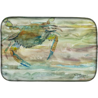"Caroline's Treasures SC2013DDM Blue Crab Sunset dish-drying-mats, 14x21, Multicolor"
