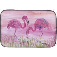 "Caroline's Treasures SC2018DDM Flamingos dish-drying-mats, 14x21, Multicolor"