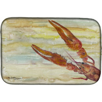 "Caroline's Treasures SC2021DDM Crawfish Yellow Sky dish-drying-mats, 14x21, Multicolor"