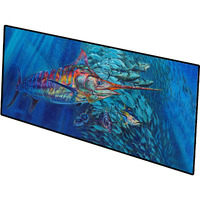 Blue Mirage Blue Marlin and Sharks Indoor or Outdoor Runner Mat 28x58 JMA2001HRM2858