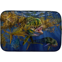 "Caroline's Treasures JMA2013DDM Seaweed Salad Mahi dish-drying-mats, 14 x 21, Multicolor"