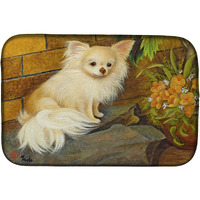 "Caroline's Treasures MH1053DDM Chihuahua Just Basking dish-drying-mats, 14x21, Multicolor"