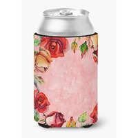 "Caroline's Treasures CK1700CC Roses Can or Bottle Hugger cold-beverage-koozies, Multicolor"
