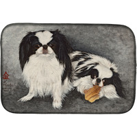 "Caroline's Treasures MH1050DDM Japanese Chin Impress dish-drying-mats, 14x21, Multicolor"