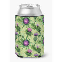 "Caroline's Treasures CK1699CC Thistle Can or Bottle Hugger cold-beverage-koozies, Multicolor"