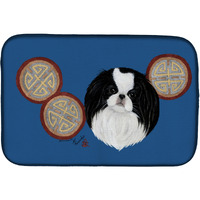 "Caroline's Treasures MH1003DDM Japanese Chin dish-drying-mats, 14x21, Multicolor"