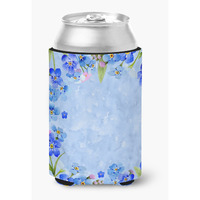 "Caroline's Treasures CK1703CC Myosotis flowers Can or Bottle Hugger cold-beverage-koozies, Multicolor"