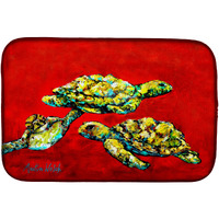 "Caroline's Treasures MW1274DDM Drifting Home Turtles dish-drying-mats, 14 x 21, Multicolor"