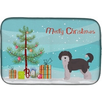 "Caroline's Treasures CK3800DDM Aussiedoodle #1 Christmas Tree dish-drying-mats, 14 x 21, Multicolor"