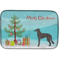 "Caroline's Treasures CK3849DDM Longdog Christmas Tree dish-drying-mats, 14 x 21, Multicolor"