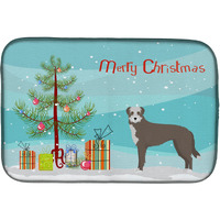 "Caroline's Treasures CK3850DDM Lurcher #1 Christmas Tree dish-drying-mats, 14 x 21, Multicolor"
