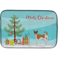 "Caroline's Treasures CK3487DDM Tenterfield Terrier Christmas Tree dish-drying-mats, 14 x 21, Multicolor"