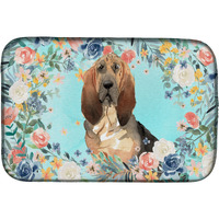 "Caroline's Treasures CK3434DDM Bloodhound dish-drying-mats, 14 x 21, Multicolor"