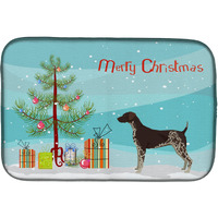"Caroline's Treasures German Shorthaired Pointer Christmas Tree dish-drying-mats, 14 x 21, Multicolor"