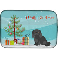 "Caroline's Treasures CK3505DDM Pekingese Christmas Tree dish-drying-mats, 14 x 21, Multicolor"