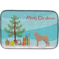 "Caroline's Treasures CK3485DDM Shar Pei Christmas Tree dish-drying-mats, 14 x 21, Multicolor"