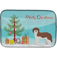 "Caroline's Treasures CK3867DDM Sheepadoodle Christmas Tree dish-drying-mats, 14 x 21, Multicolor"