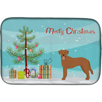 "Caroline's Treasures CK3836DDM Goldador Christmas Tree dish-drying-mats, 14 x 21, Multicolor"