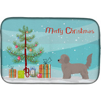 "Caroline's Treasures CK3826DDM Doxiepoo Christmas Tree dish-drying-mats, 14 x 21, Multicolor"