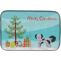 "Caroline's Treasures CK3872DDM Shih Poo Christmas Tree dish-drying-mats, 14 x 21, Multicolor"