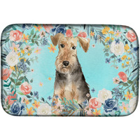 "Caroline's Treasures CK3405DDM Airedale Terrier dish-drying-mats, 14 x 21, Multicolor"